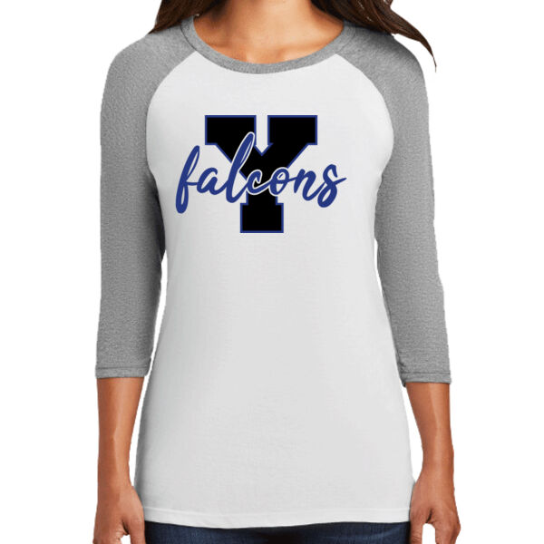 Y Falcon Ladies 3/4 Sleeve Thumbnail