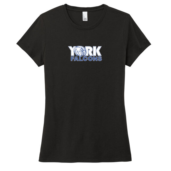 York Falcon Ladies Soft Feel Tri Blend T-shirt Thumbnail