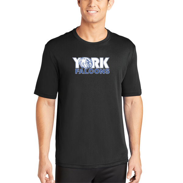 York Falcons Adult Dry Fit T-shirt Thumbnail